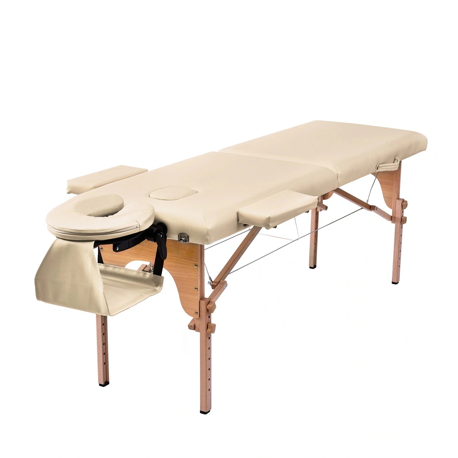 437【人気商品】【アイボリー】 マッサージベッド 折りたたみ コンパクト 超軽量 エステベッド 5カラー選べる マッサージ台 施術台 施術ベッド ベッド 出張マッサージ