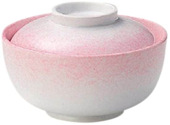 5個セット 蓋向 ﾋﾟﾝｸ吹円菓子碗 [11.5 x 7.8cm] 強化 煮物碗・丸菓子碗 和食器 和皿 料亭 旅館 業務用
