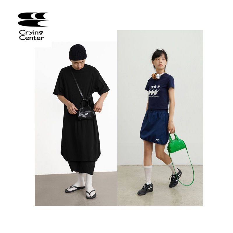 CryingCenter クライングセンター フューチャーレトロシリーズ ロゴ ミニボストンバッグ