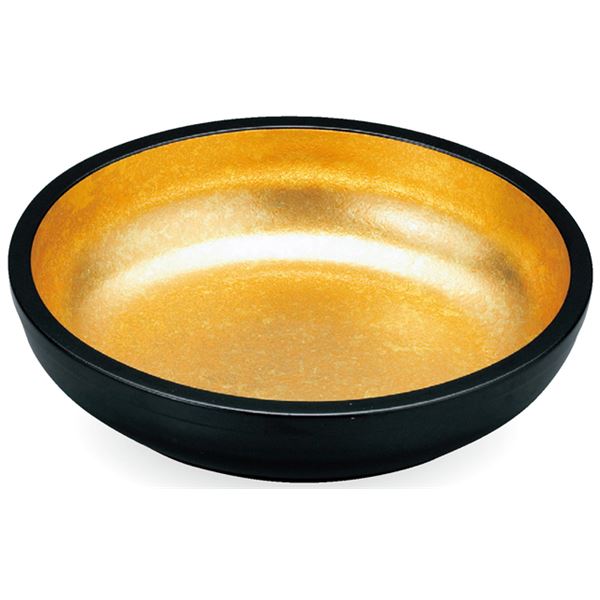 尺2 盛込鉢/和食器 (2色金箔 A) 直径355mm×84mm 日本製 (和食 レストラン 店舗 お店)
