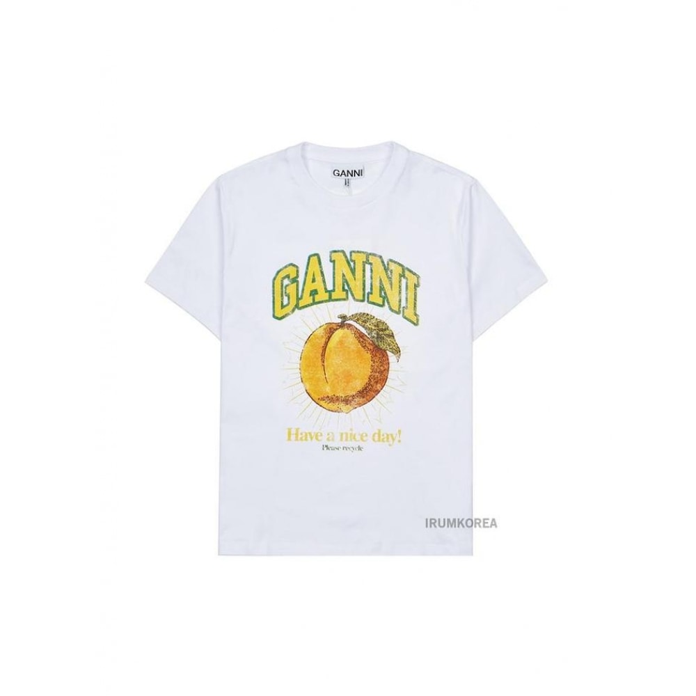 ガニ SS25 レディースピーチプリント Tシャツ T3529 151
