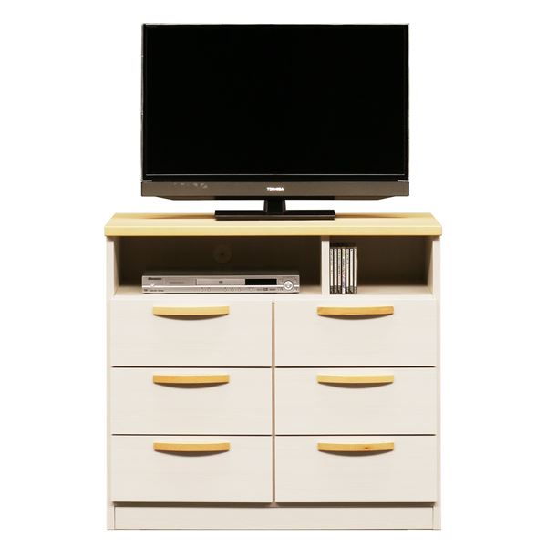 日本製 ミドル ＴＶ台 89cm幅 ナチュラル 完成品 TVボード テレビ台 テレビボード リビングボード リビング収納