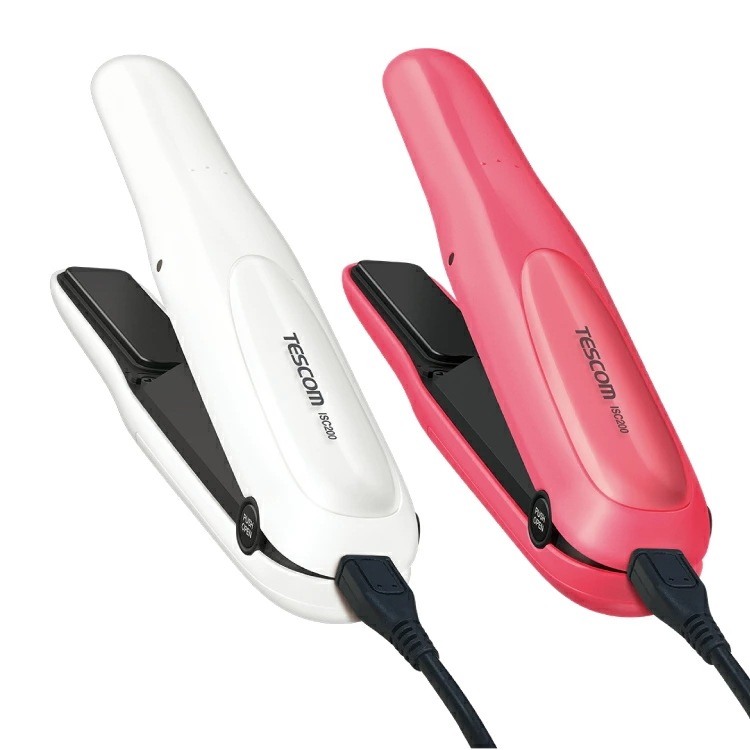 コードレス ヘアーアイロン ISC200 ピンク ホワイト ヘアアイロン アイロン ストレートアイロン ストレートヘア コテ ヘアアレンジ スタイリング ヘアセット 美容室 理容室 理髪店 プロ用美容