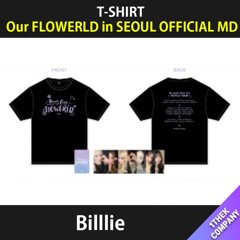 （T-SHIRT）Billlie World Tour Our FLOWERLD (Belllieve You) in SEOUL OFFICIAL MD