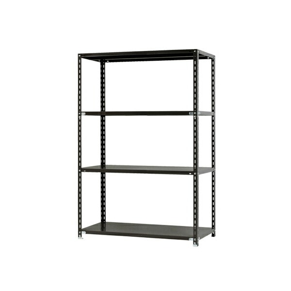 キタジマ 51010602402 スチールラック NC1200-18-4段 ブラック メーカー直送