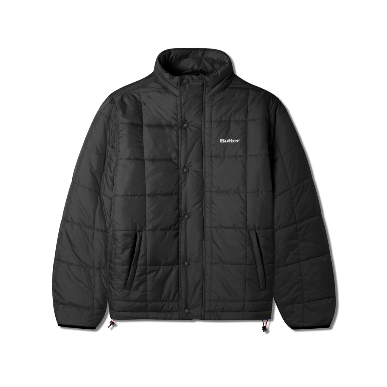 【BUTTER GOODS】 GRID PUFFER JACKET : BLACK
