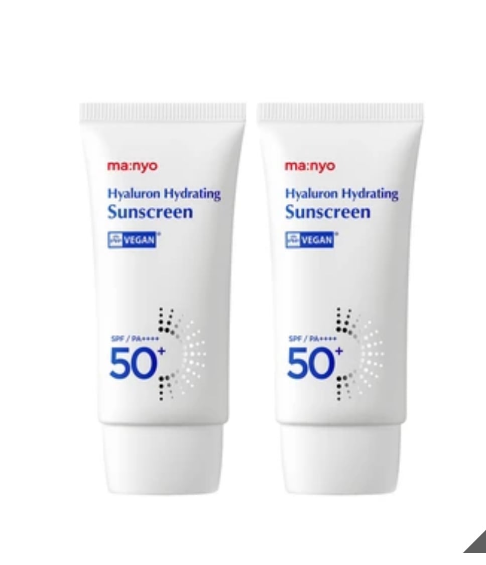 ヒアルロン ハイドレーティング 日焼け止め 50ml x 2本入り/紫外線遮断/無機日焼け止め/日焼け止め/SPF50/低刺激/敏感肌/トーンアップ日焼け止め/デイリー日焼け止め