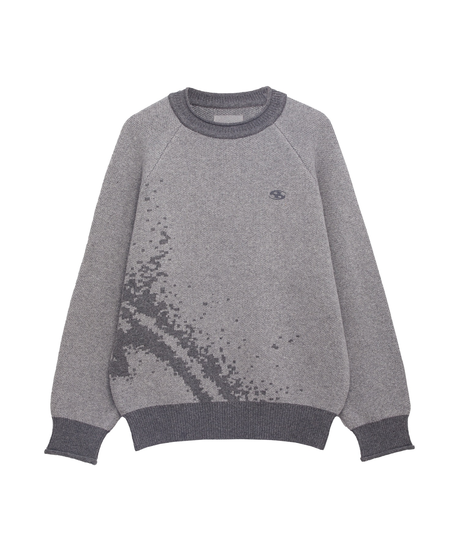 【SANSANGEAR】 MOSAIC KNIT : GREY