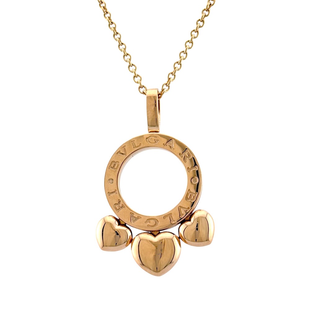 ブルガリ アレグラ ネックレス 18金 K18ピンクゴールド BVLGARI 中古 美品