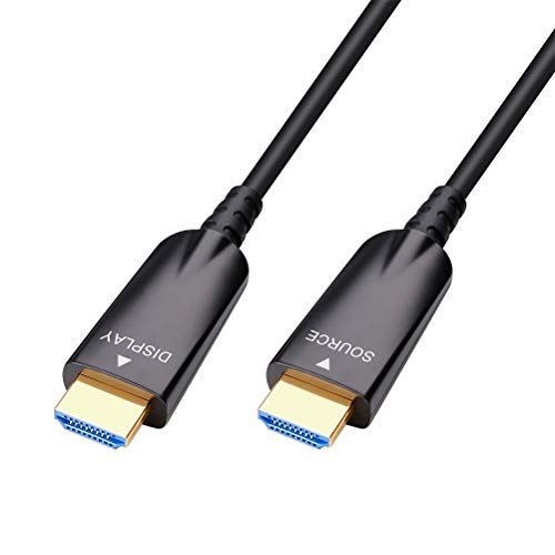 サイズ：50m DTECH 光ファイバーHDMIケーブル 50m 4K 60Hz 2K 144Hz