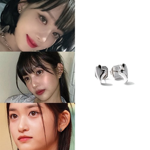 [パクハナ着用] オハラハートイヤリング/韓国ジュエリー 韓国ファッション 韓国人気ブランド 韓国人気ファッション 人気ジュエリー