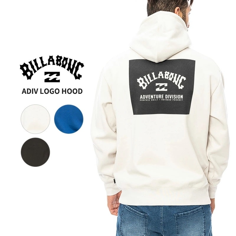 ビラボン スウェット パーカー BILLABONG メンズ ADIV LOGO HOOD プルオーバーパーカー BE012-011 長袖トップス 秋 冬