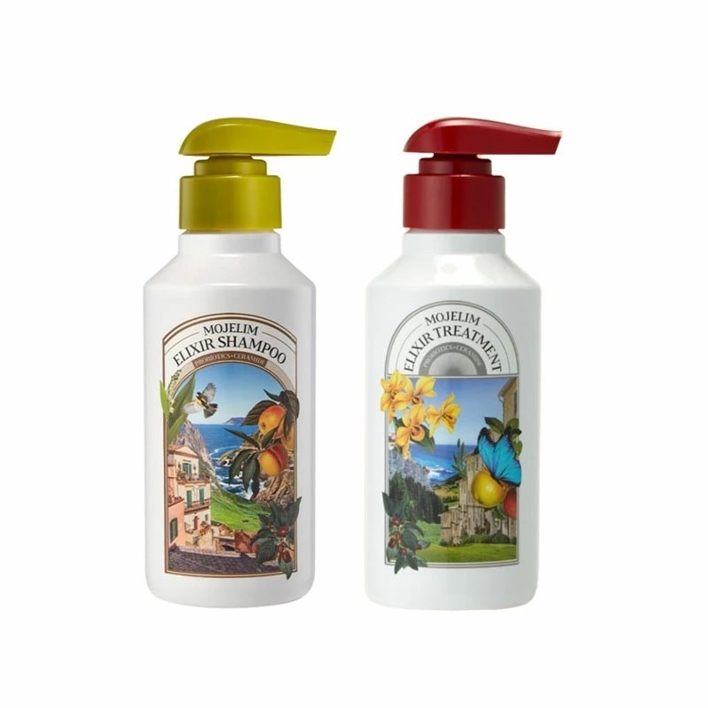 （セット）エリクサー シャンプー ＆ トリートメント 各300ml 正規品 販売店 頭皮ケア ダメージケア 韓国コスメ