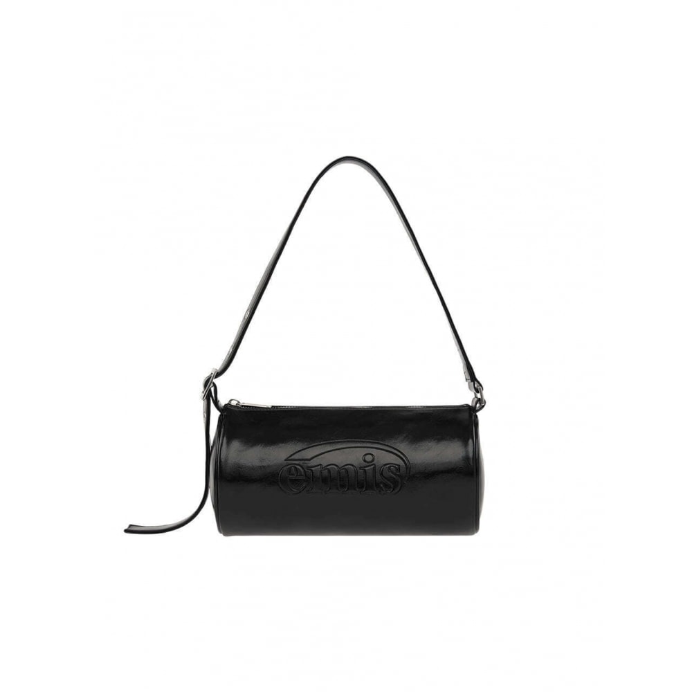 EMIS エンボス加工バレルバッグブラック