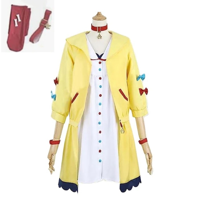 新作入荷コスチューム戌神ころね コスプレ衣装 お盆 演出服 舞台装 コスチューム 制服 仮装 ハロウィン イベントウィッグ追加可 靴下チョーカー付きコスプレ