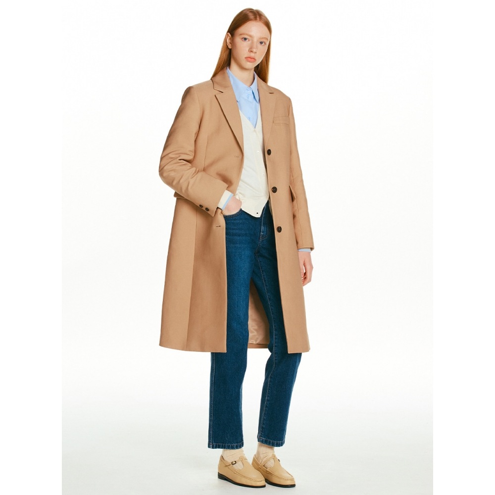 AND YOU PAGANI シングルブレスト テーラードコート (ベージュ) 26,580円