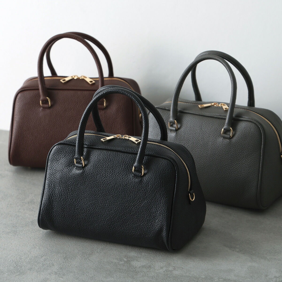 AULENTTI オウレンティ ショルダーバッグ DI 3014 DO レディース ハンドバッグ レザー クロスボディ ボストンバッグ 鞄 カラー3色