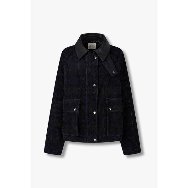 カラ配色チェックジャケット(9175413983)