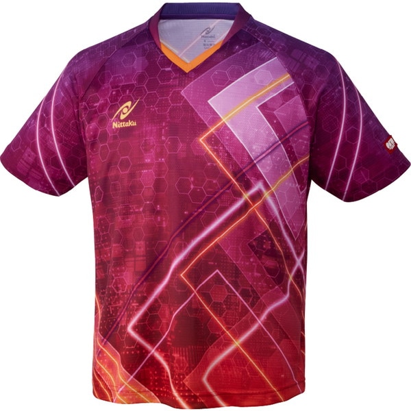 ニッタク ブライトネオンシャツ 卓球 ゲームシャツ NW2212-50