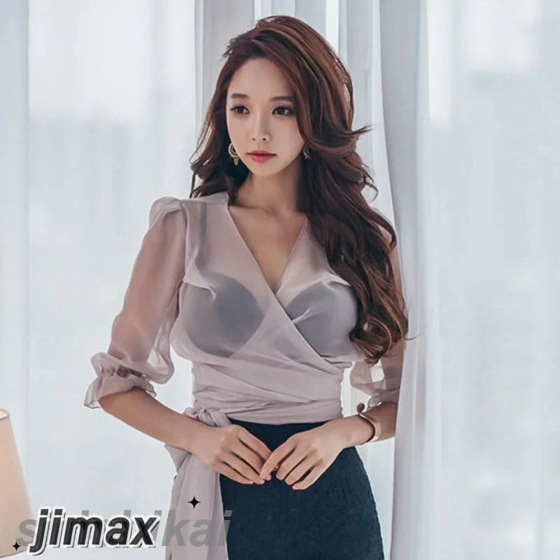 トップス 日焼けUVカット 入学式 レディース シフォンブラウス 七分袖 上品 大人 おしゃれ 通勤 オフィスカジュアル お出かけ　デイリー　デート