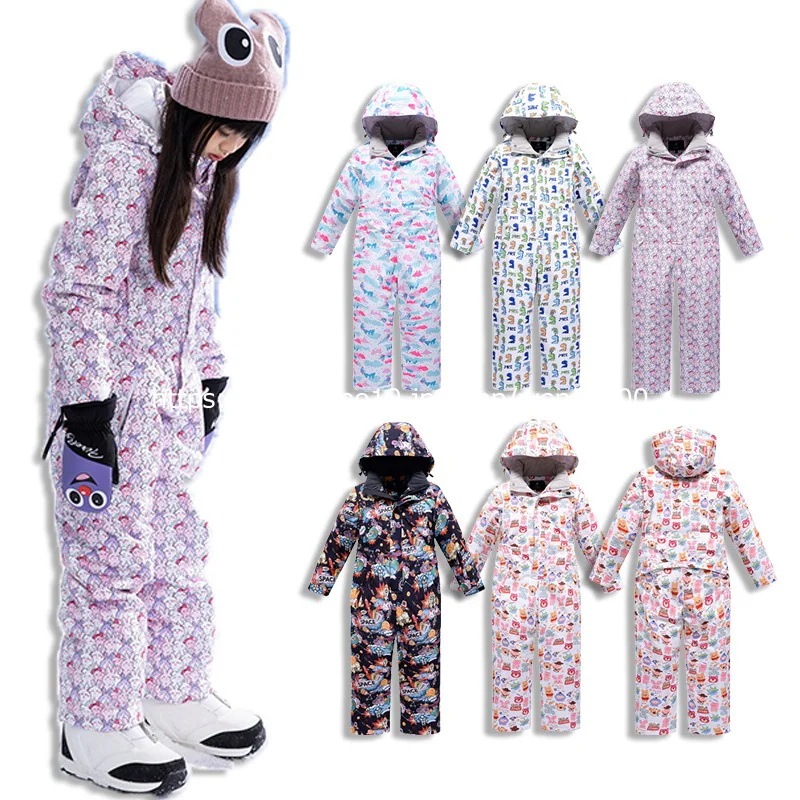 【急速出荷!】スノーボードウェア キッズ ワンピース オールインワン つなぎ スキーウェア スノボウェア スノーウェア ジュニア セットアップ 上下 こども用