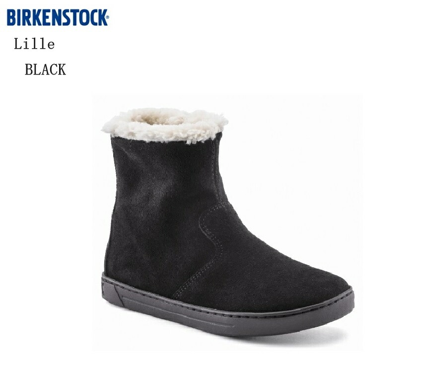 ビルケンシュトック (BIRKENSTOCK)Lille 1017843 キッズ カジュアルムートンブーツ キッズ リリー チャックで脱ぎ履きできる子供用ハーフブーツはそのシンプルなデザインが魅力 通