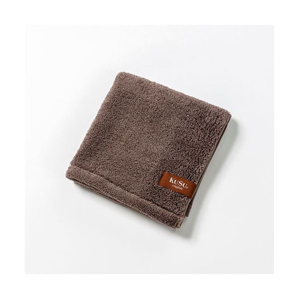 （まとめ）楠橋紋織 クスオーガニック ウォッシュタオル 約33cmx34cm ブラウン [x5] 7,703円