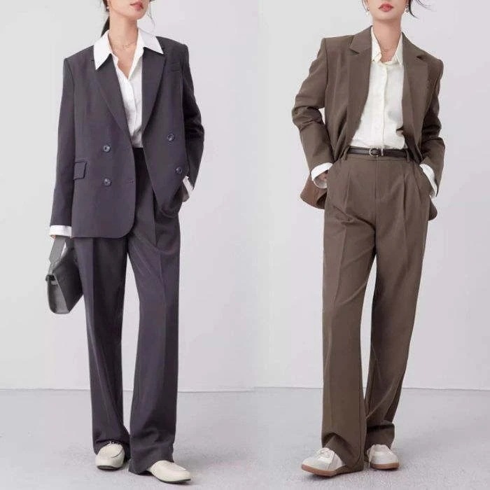 新作 気質 感 パンツスーツ セットアップ レディース スーツ 卒業式 二点セット スーツジャケット パンツ テーラード ママスーツ 入園式 入学式 卒園式 フォーマル レディースファッション 5,776円