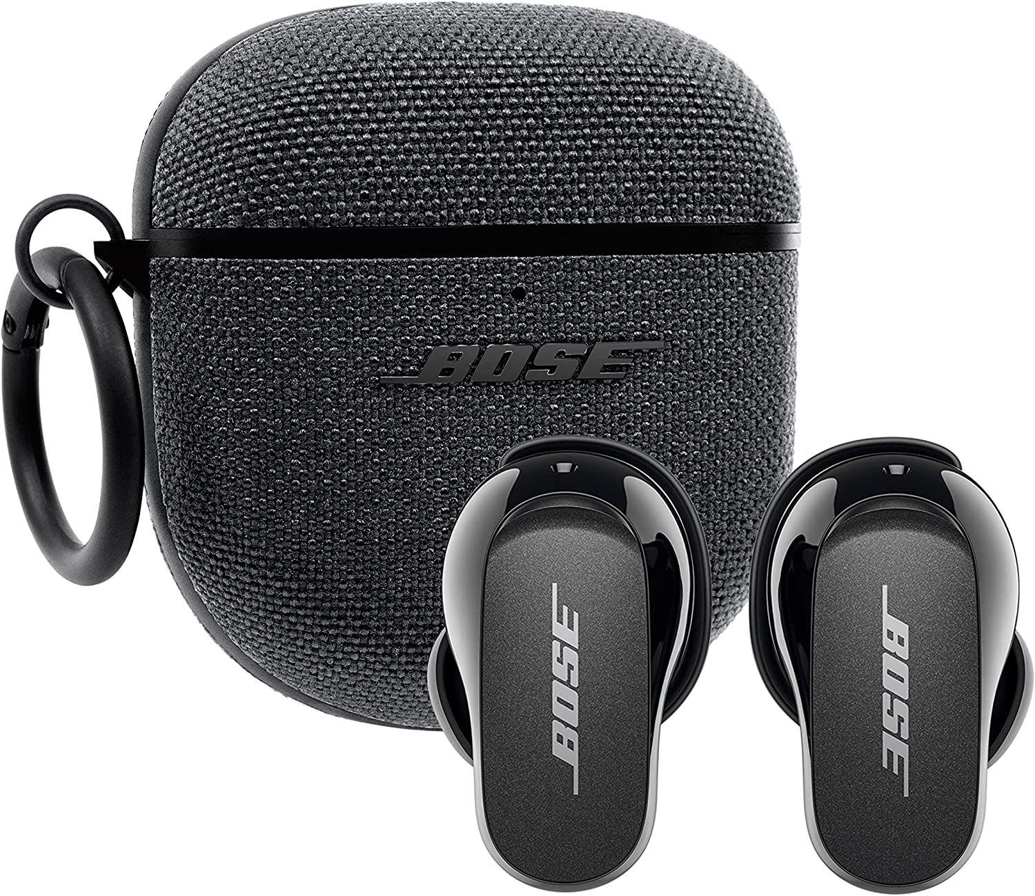 Bose QuietComfort Earbuds II Bundle with Fabric Case Cover