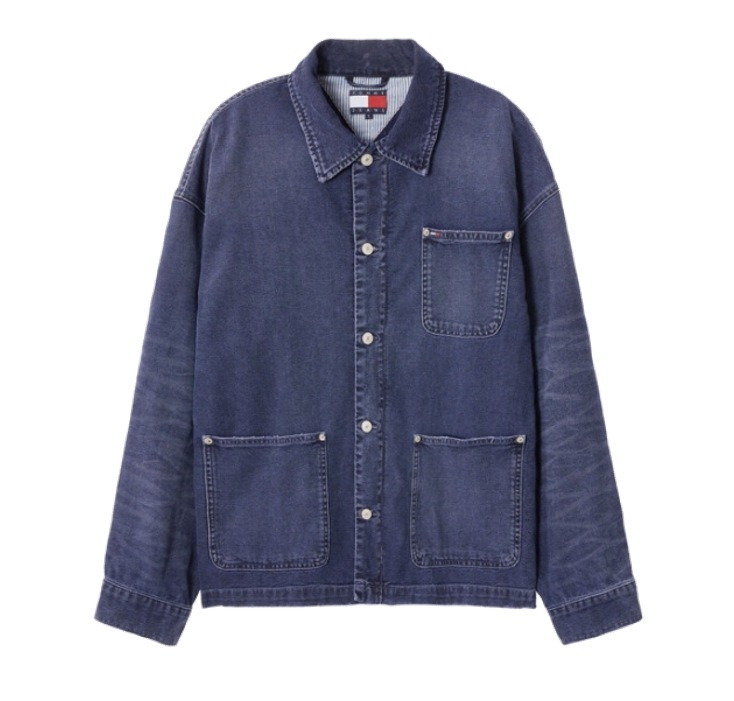 Washed Chore Jacket (T32F6NJC11TMT11BK)