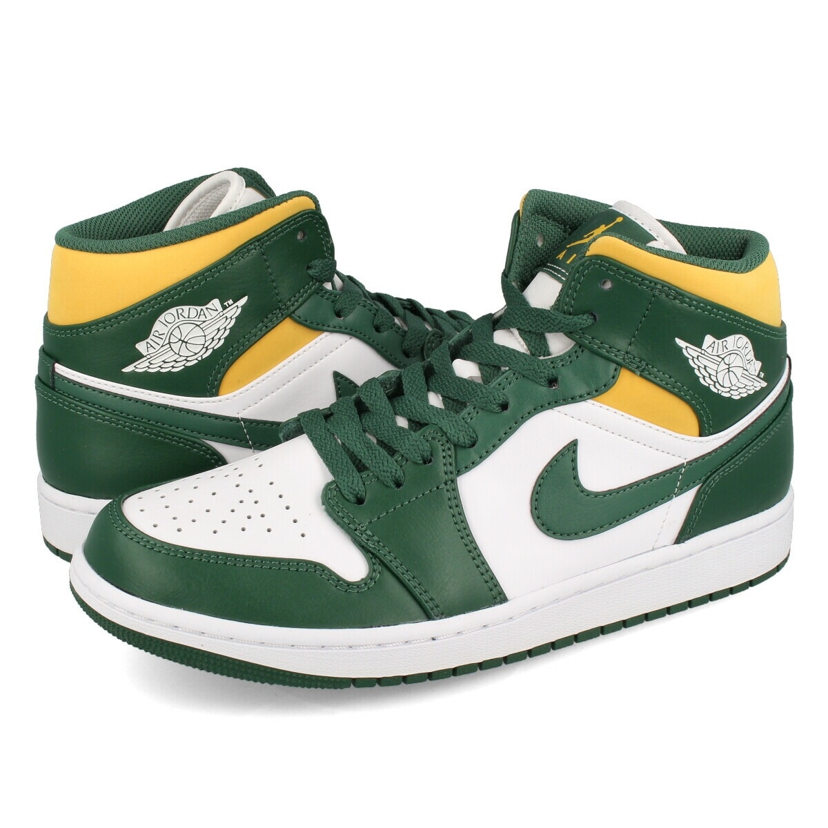 AIR JORDAN 1 MID NOBLE GREEN/POLLEN/WHITE 【SEATTLE SUPERSONICS】カジュアル
