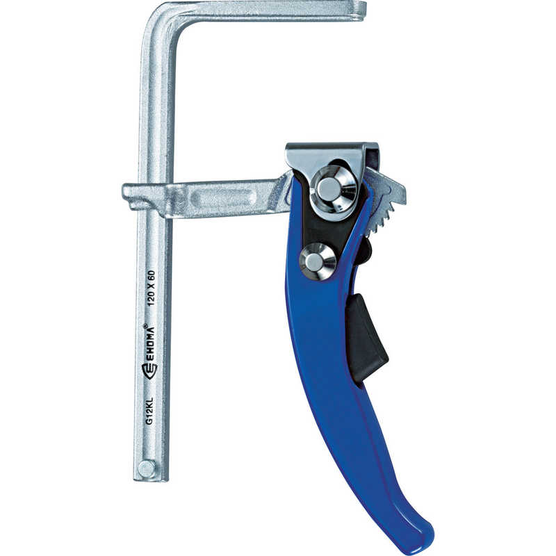 トラスコ中山　TRUSCO クランプ フラットフレームタイプ クイックハンドル　G12KL