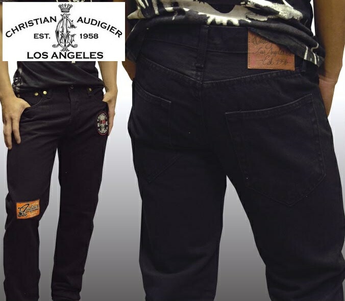 セール クリスチャンオードジェー デニム メンズ ブラック ジーンズ パンツ ブラックデニム CHRISTIAN AUDIGIER GARAGE PARTS CA DENIM 雑誌 掲載 LAセ