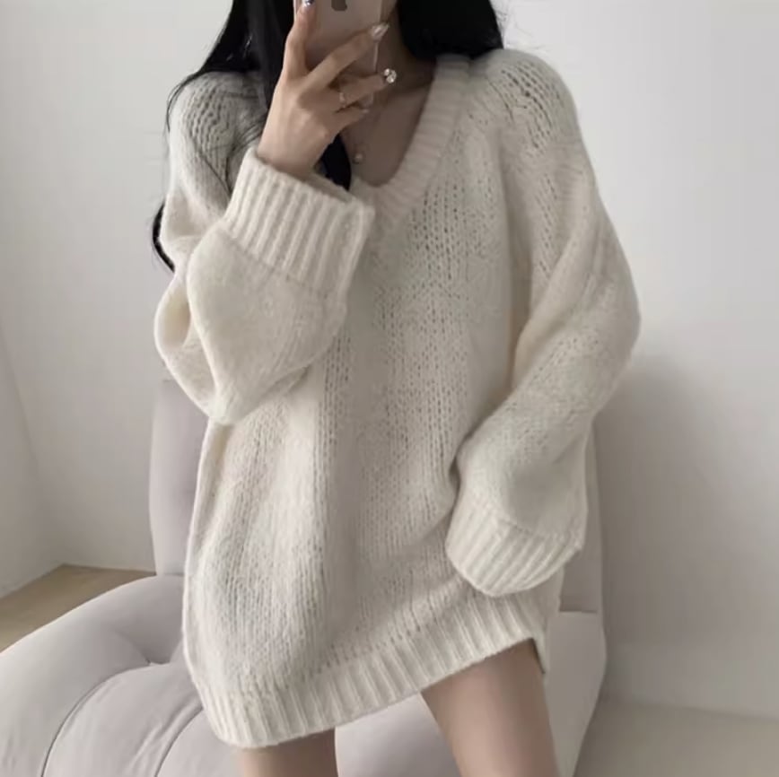 トップス カットソー ニットソー セーター 長袖 かわいい 大人可愛い きれいめ シンプル カジュアル 大人 上品 おしゃれ お洒落 大人女子 こなれ感 個性的 主役級 存在感 美容師