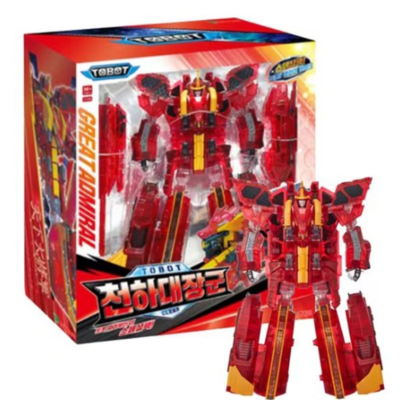 トボットV 天下大将軍 クリア変形ロボット スペシャルパック 3変形モード ビッグサイズ 宇宙艦モード 盾・剣付き 正規ライセンス品