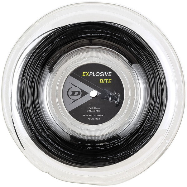 (ダンロップ) 硬式テニス用 ガットエクスプロッシブバイト 240mロール BK 1.27mm DST12011 079