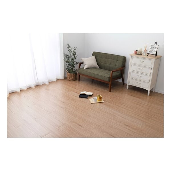 WFT-02 ウッド調フロアタイル 約91.4×15.2cm 72枚入り 約6畳分 ベージュ 81955961 26,266円