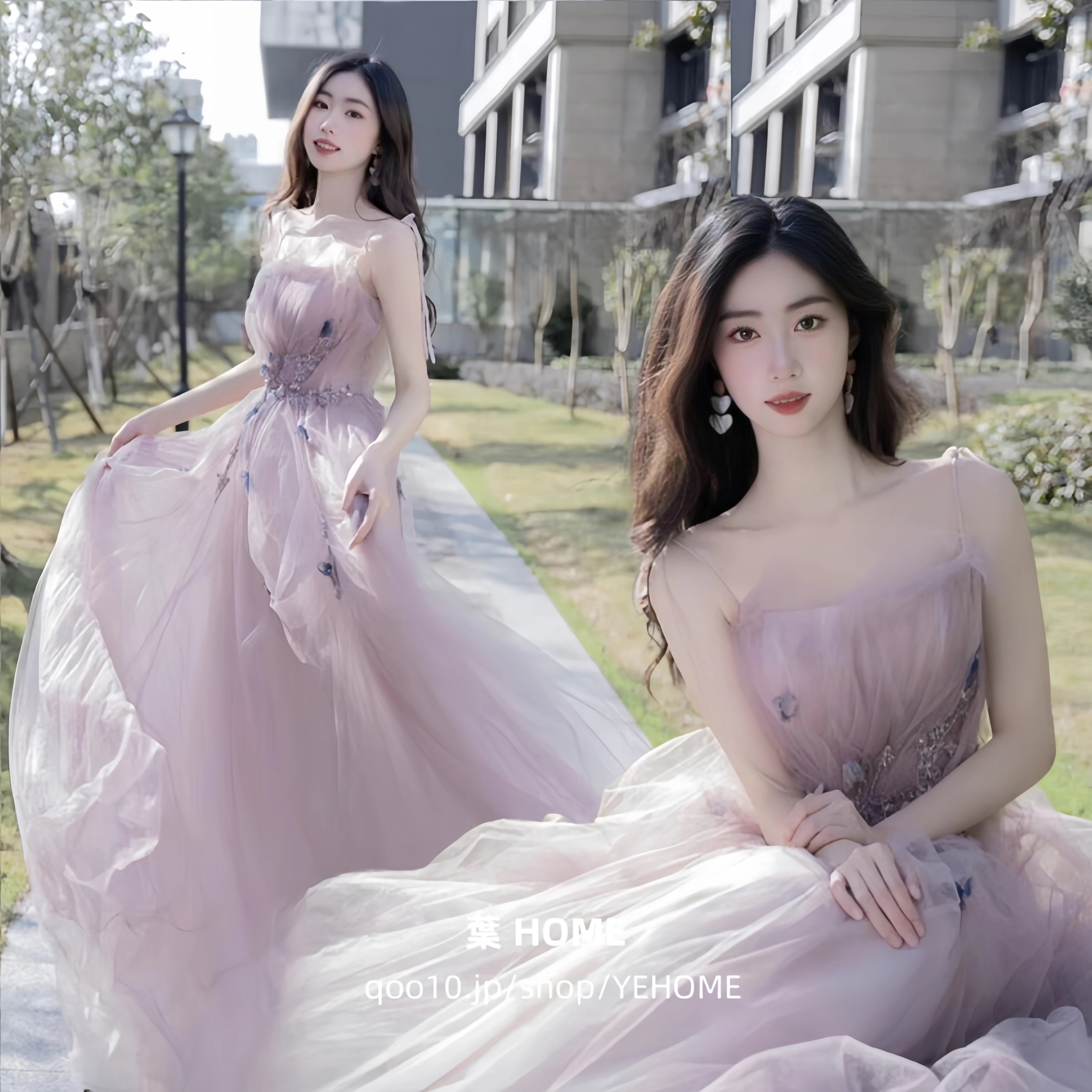 ウェディングドレス カラー パーティードレス オフショルダー 花嫁ロングドレス 簡約 結婚式 二次会 レース お呼ばれ 挙式 姫系