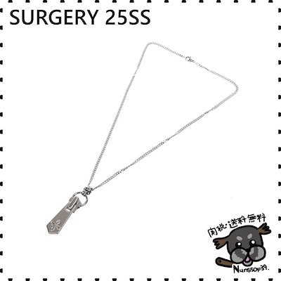 【SURGERY】clover logo zipper slider necklace SURGERY】clover logo zipper slider necklace