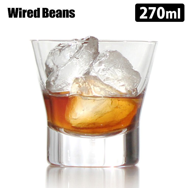 WiredBeans　生涯を添い遂げるグラス　ロック　トランスペアレント　／ワイヤードビーンズ　送料無料