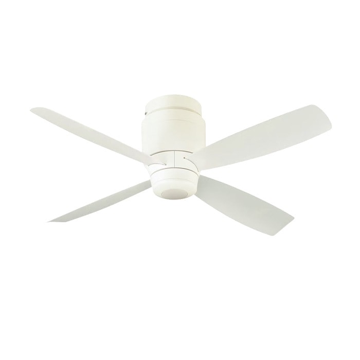 天井扇 シーリングファン 羽根径90cm DCモータータイプ ワイヤレスリモコン付き F-V903C-W ホワイト