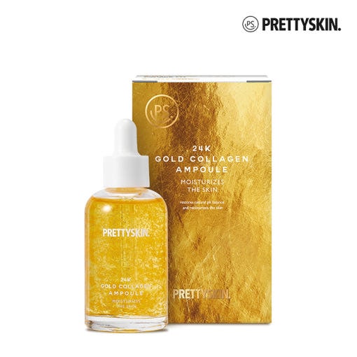 [1+1+1]プリティスキン 24Kゴールドコラーゲン アンプル (50ml*3)+マスクパックをプレゼント