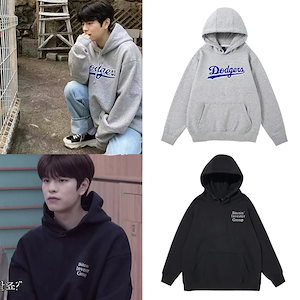 【2枚購入で200円 OFF！】StrayKids スンミン 着用 パーカー 薄い/裏起毛 無地 トップス 長袖 上着 男女兼用 ポケット 韓国ファッション