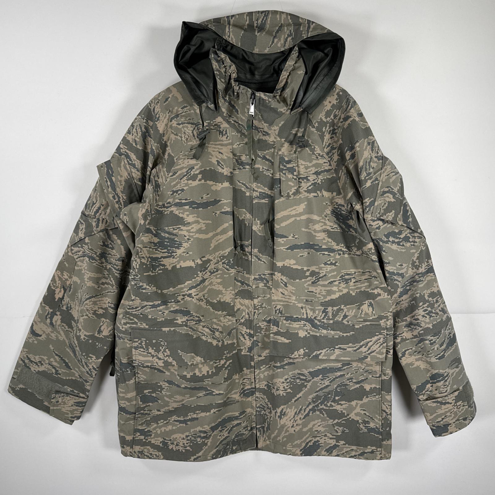 古着 ミリタリージャケット ECWCS GORE-TEX タイガーカモ ゴアテックスパーカー デジカモ 米軍 実物 デジタル medium regular グレー メンズ