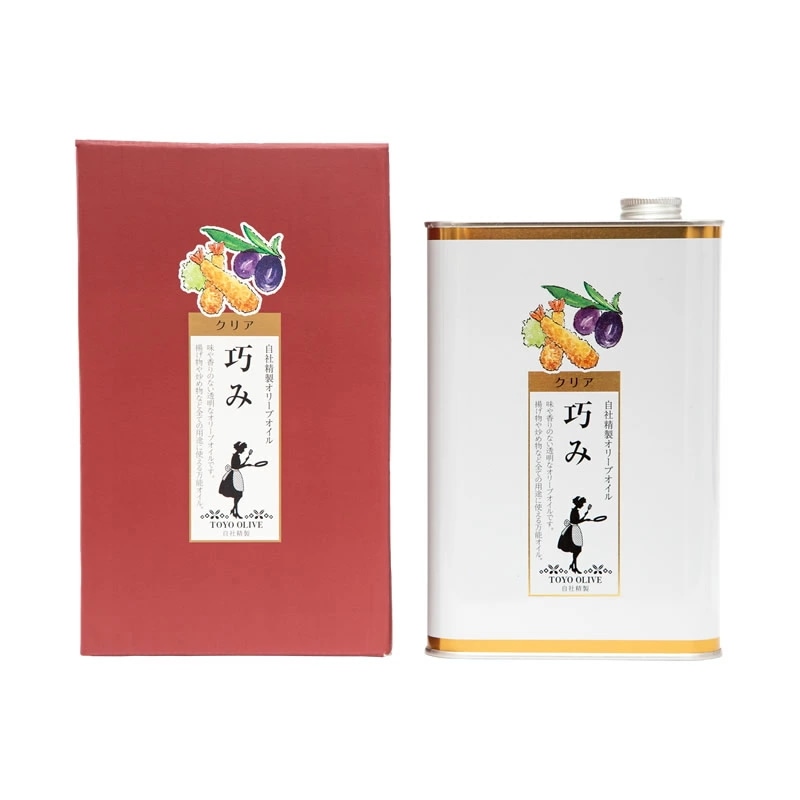 純粋 クリアオリーブオイル 巧み1600g　小豆島 東洋オリーブ オリーブオイル エクストラバージン