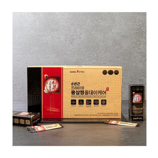 6年根プレミアム紅参精 オールデイケア 10g×60包（ジンセノサイド配合）健康食品 親への贈り物 ギフトセット