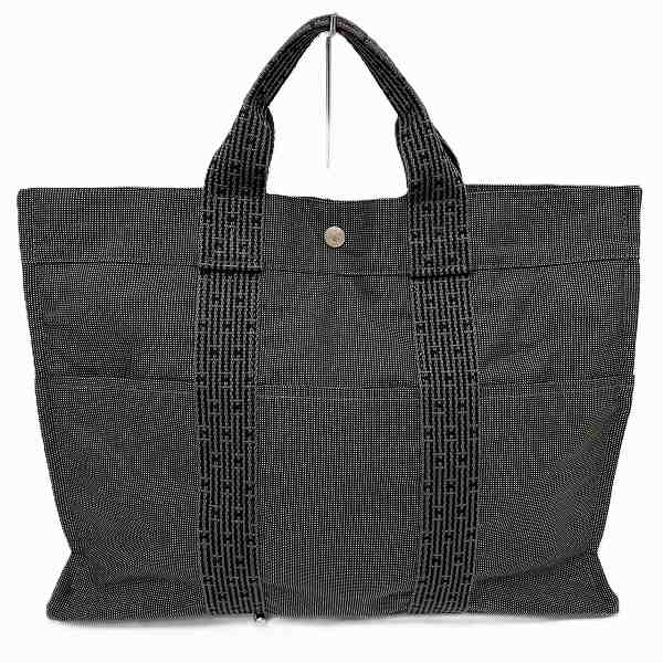 エルメス エールラインMM ダークグレー バッグ トートバッグ ユニセックス【中古】