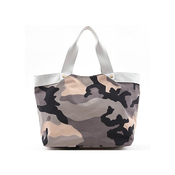 COOCO テープハンドル 迷彩柄 無地 トート バッグ グレー A4 通勤 通学 WEB限定 1613111084 5,013円