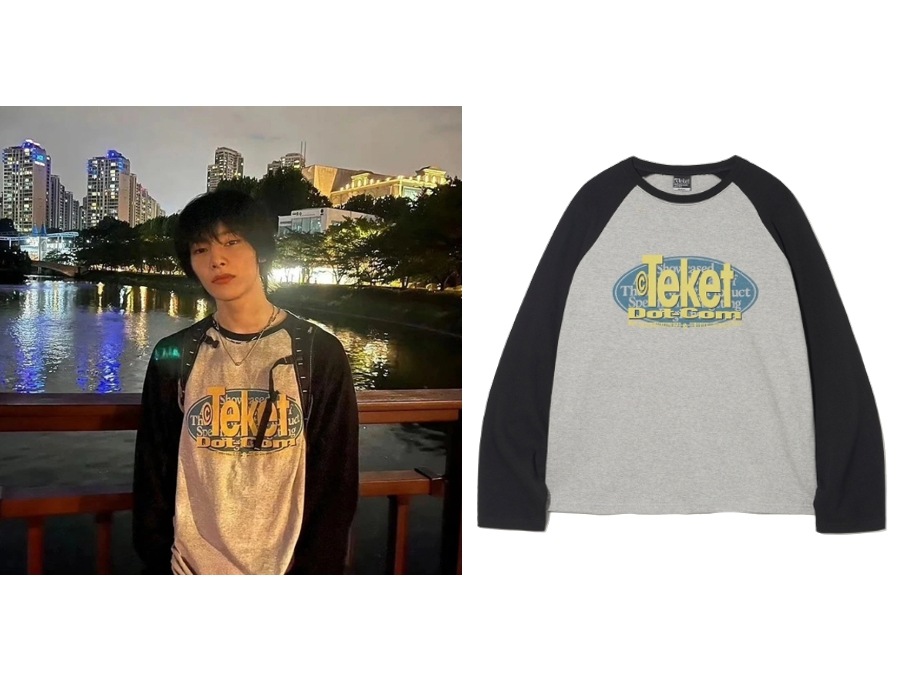 Stray Kidsアイエン着用/ Doorbell L/S Tee メランジグレー