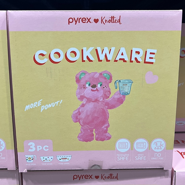 PYREX結び目ミキシングボウル メジャーカップ 3Pセット